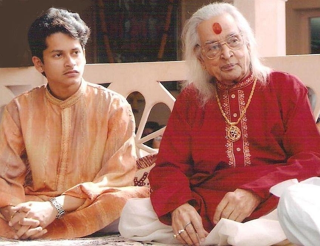 Shubh Maharaj (L) with late Pt Kishan Maharaj