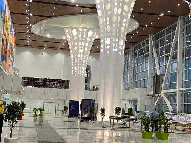 Interiors of Dehradun airport.