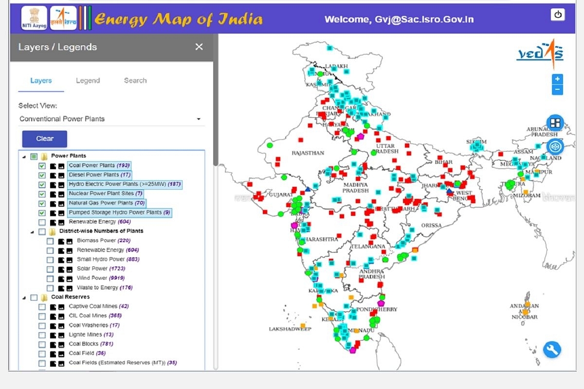NITI Aayog Launches Geospatial Energy Map Of India, Provides Detailed View Of Energy Production And Distribution