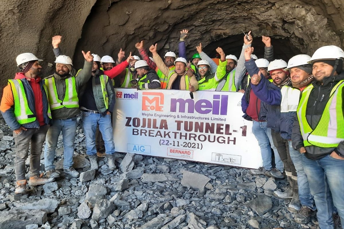 Zojila Tunnel: Megha Engineering Achieves Major Breakthrough, Completes All Excavation Work For Tunnel 1