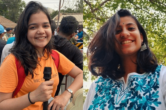 Samriddhi K Sakunia (left, source: Facebook) and Swarna Jha (right, source: Twitter)