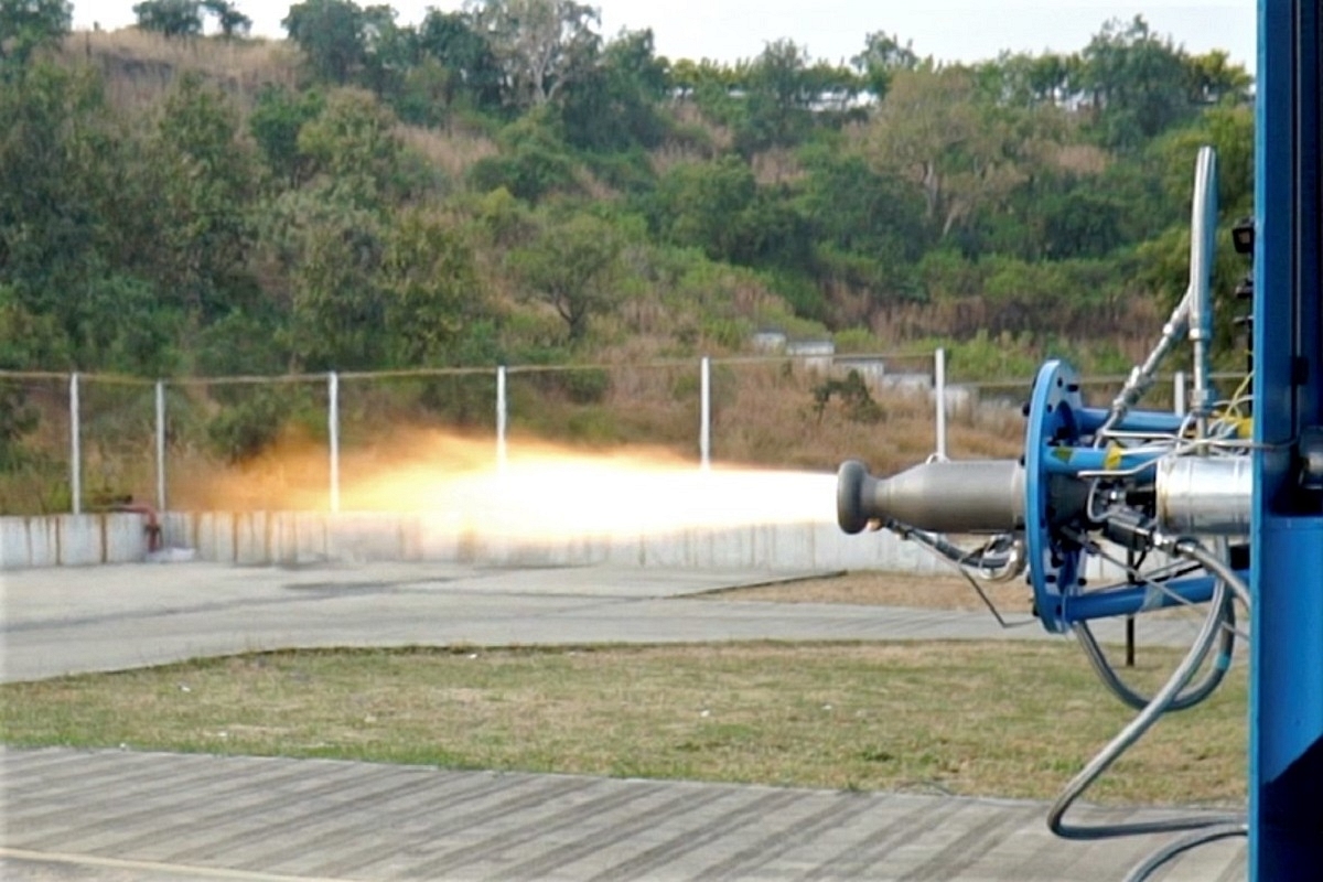 Watch: Skyroot Aerospace Successfully Test-Fires India's First Privately Built Fully Cryogenic Engine 'Dhawan-1'