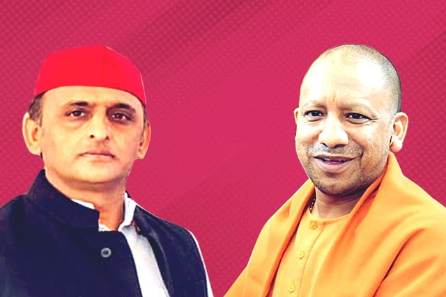 Akhilesh Yadav and CM Yogi Adityanath.