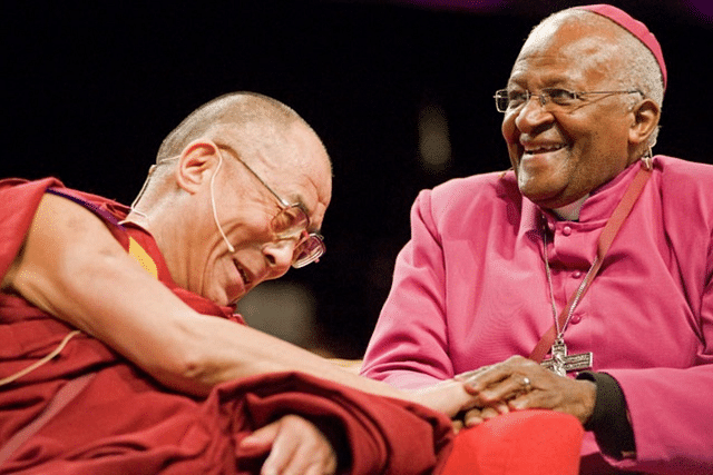 Archbishop Desmond Tutu with His Holiness The Dalai Lama