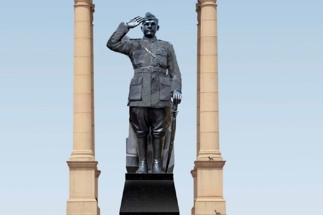 A statue of Netaji Subhas Chandra Bose (Pic Via Twitter)