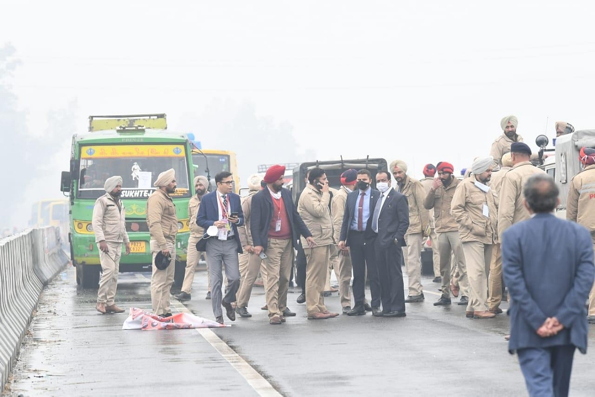 Major Lapse In PM's Security In Punjab After Protesters Block Highway