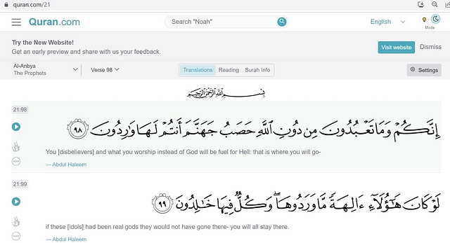 The Quran Translation Cited By Devadatt Kamat In Support Of Hijab Contains Hate Verses Against Idol-Worshippers, Polytheists, Non-Muslims