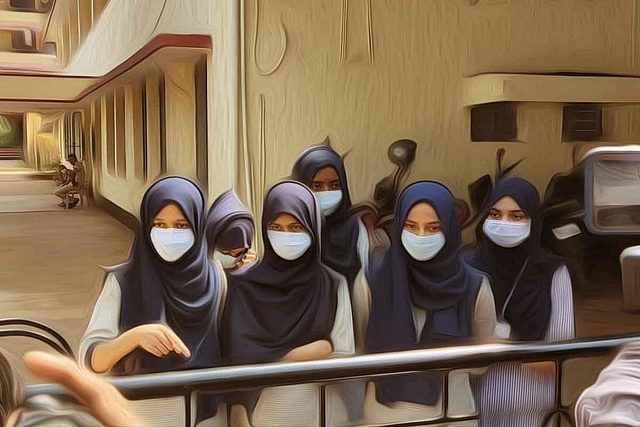 Students in hijab.