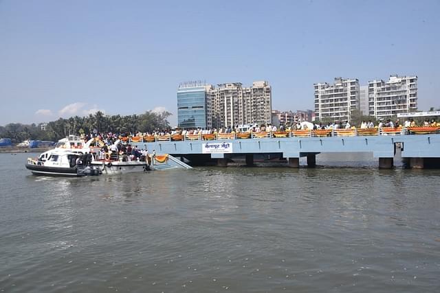 Water Taxi Service Connecting Mumbai To Navi Mumbai Flagged Off By Union Minister Sonowal