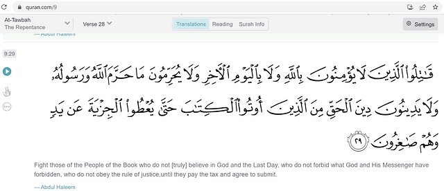 The Quran Translation Cited By Devadatt Kamat In Support Of Hijab Contains Hate Verses Against Idol-Worshippers, Polytheists, Non-Muslims