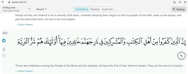 The Quran Translation Cited By Devadatt Kamat In Support Of Hijab Contains Hate Verses Against Idol-Worshippers, Polytheists, Non-Muslims