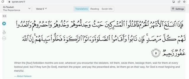The Quran Translation Cited By Devadatt Kamat In Support Of Hijab Contains Hate Verses Against Idol-Worshippers, Polytheists, Non-Muslims