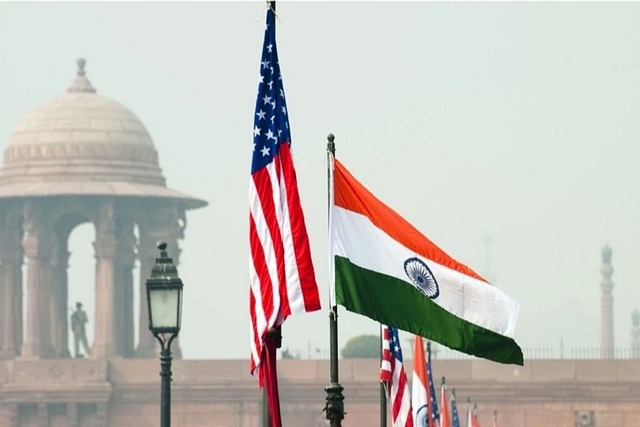 Flags of the United States and India (Manpreet Romana/AFP via Getty Images)