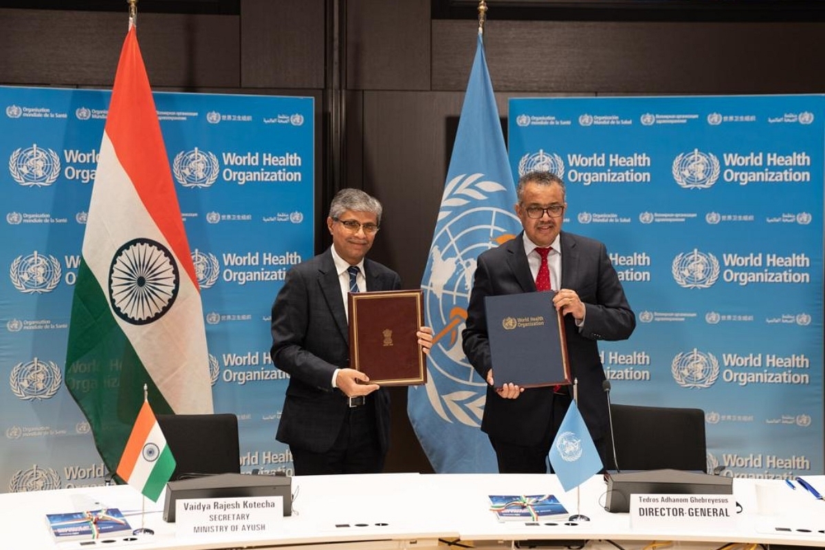 India Signs Host Country Agreement With WHO For Setting Up Global Centre Of Traditional Medicine In Gujarat
