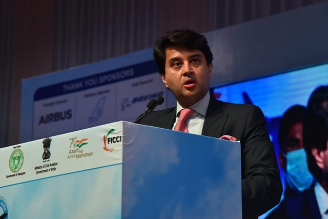 Civil Aviation Minister Jyotiraditya Scindia (Pic Via Twitter)