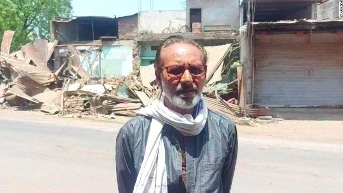 Ayyub Khan, a resident of Aurangpura square (The picture is not clicked by Swarajya)