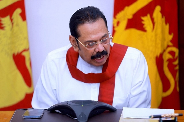 Former Sri Lankan PM Mahinda Rajapaksa (Pic Via Twitter)