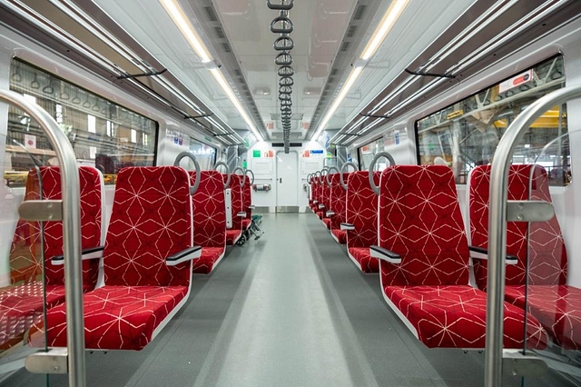 Inside the semi high-speed train buuilt for Delhi-Meerut RRTS (Alstom)