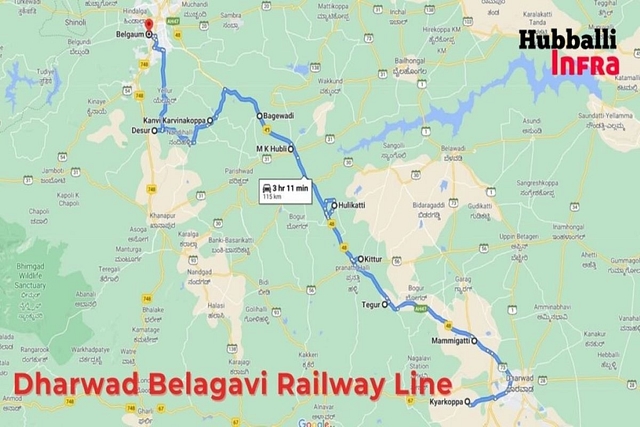 Dharwad-Belagavi rail line /Hubballi Infra