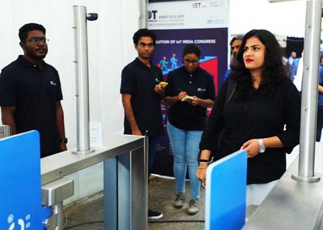 Magnetic FAAC India's facial recognition- based entry system at the 2019 ‘IoT India Congress’ in Bengaluru