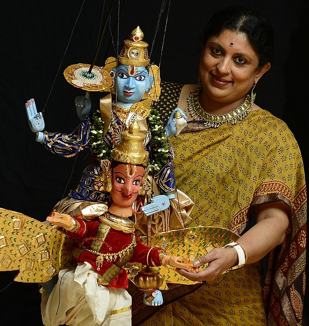Anupama Hoskere with Puppets