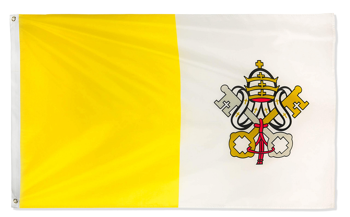 The Vatican flag.