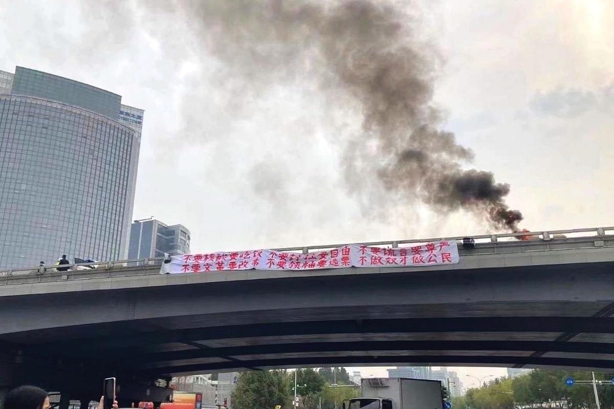 Ahead Of Jinping’s Coronation, A Rare Protest Against Covid-Zero Lockdowns In Beijing