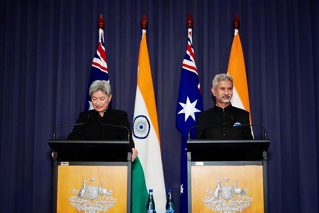 EAM S Jaishankar with his Australian counterpart Penny Wong (Pic Via Twitter)