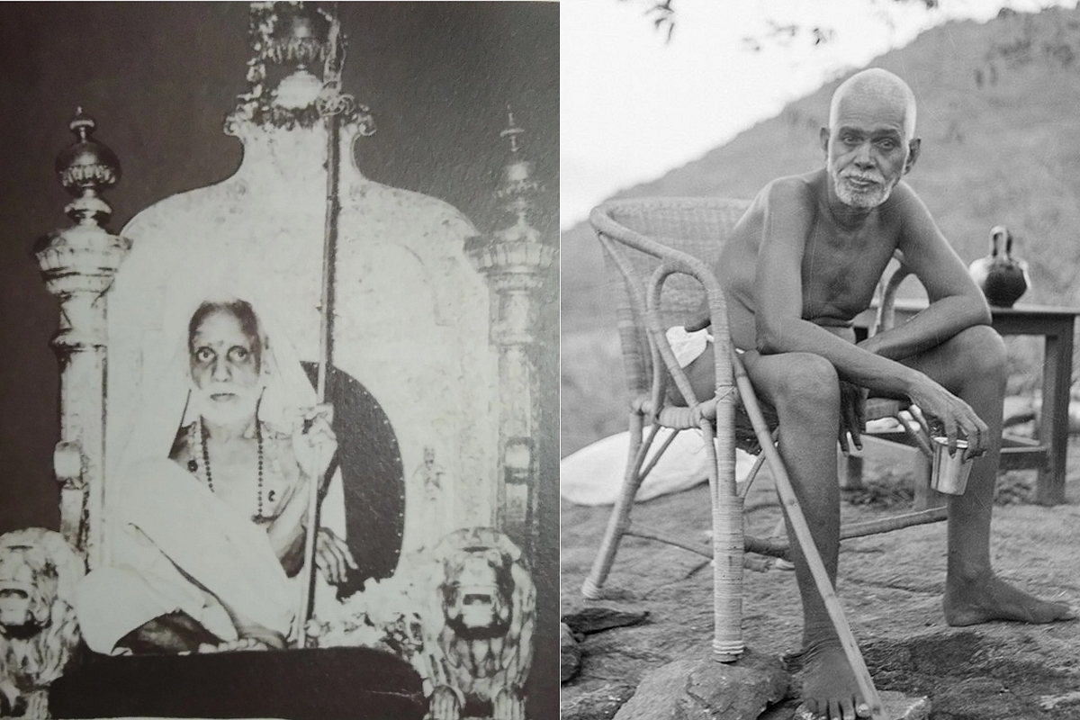 Kanchi Sri Chandrasekarendra Saraswati and Bhagwan Sri Ramana Maharishi