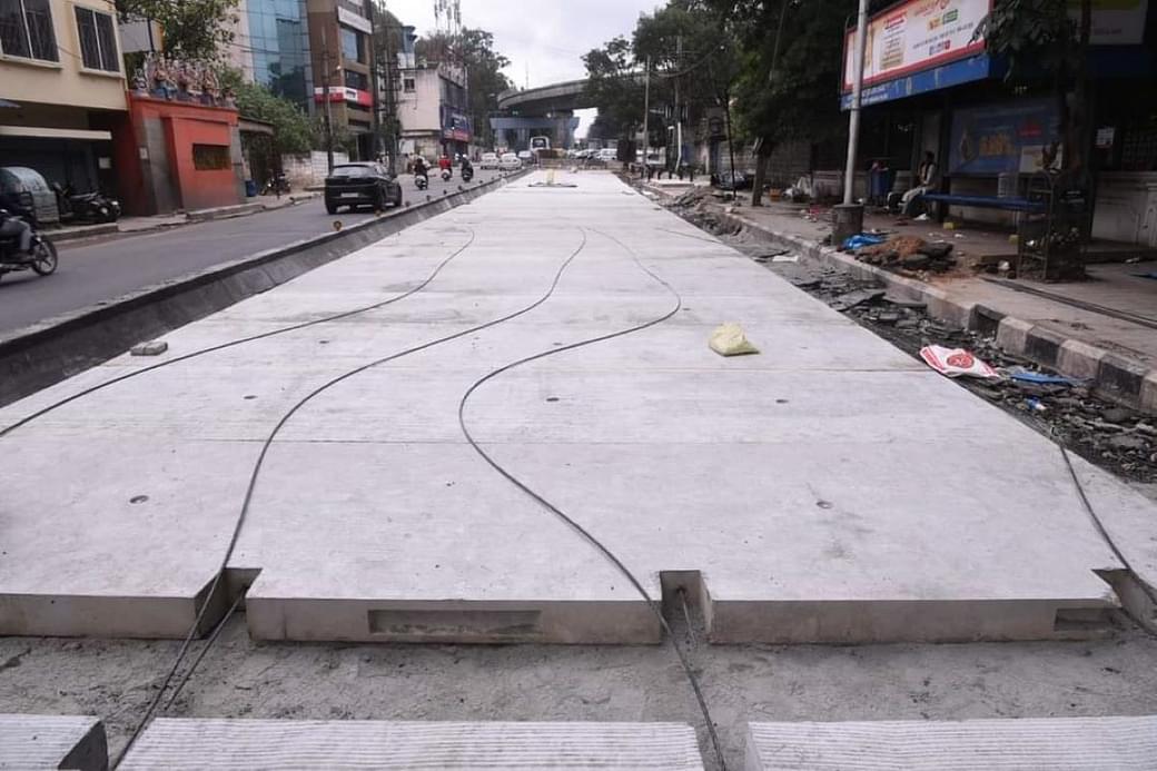 BBMP Gears Up For Rs 800 Crore White-Topping Project In Bengaluru 87 Bengaluru: BBMP Deploys Prefabricated Concrete Slabs To Reduce Time For White Topping Roads To Just 5