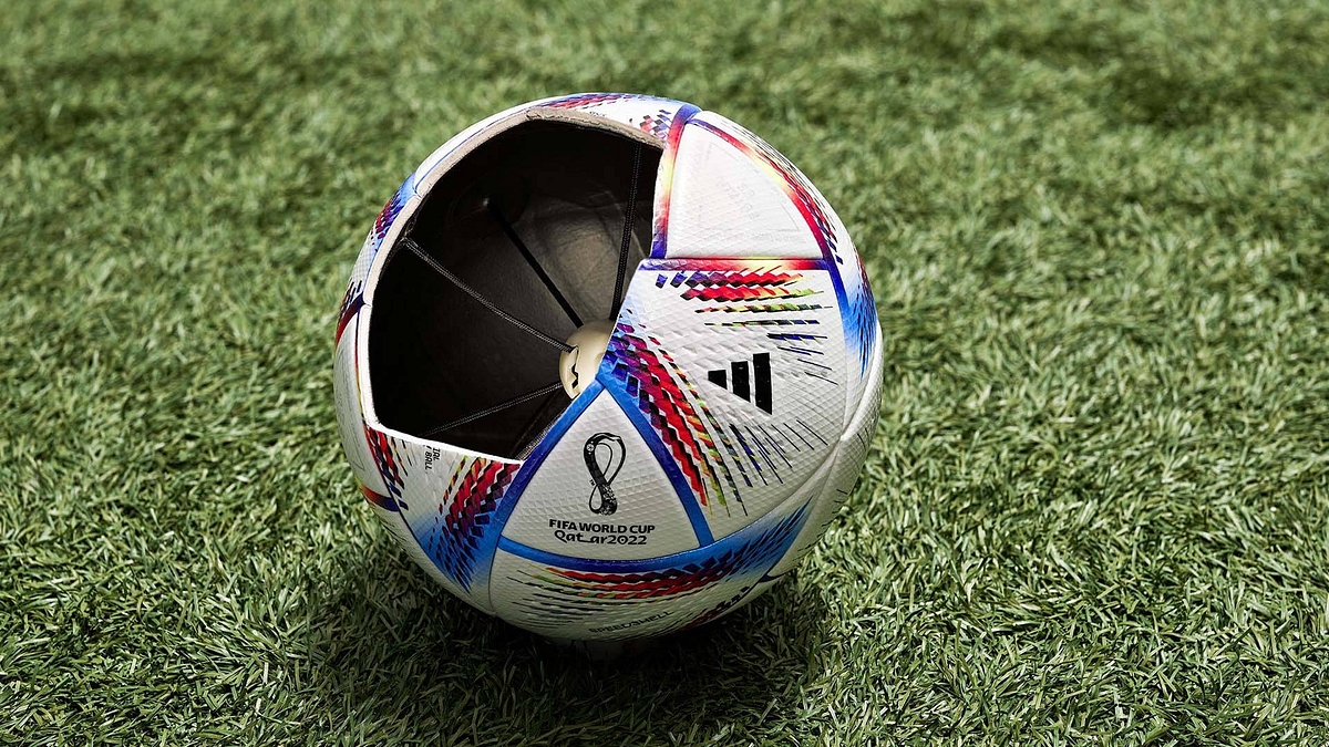 The Connected Ball with built-in motion sensor that is being used at the Qatar World Cup.