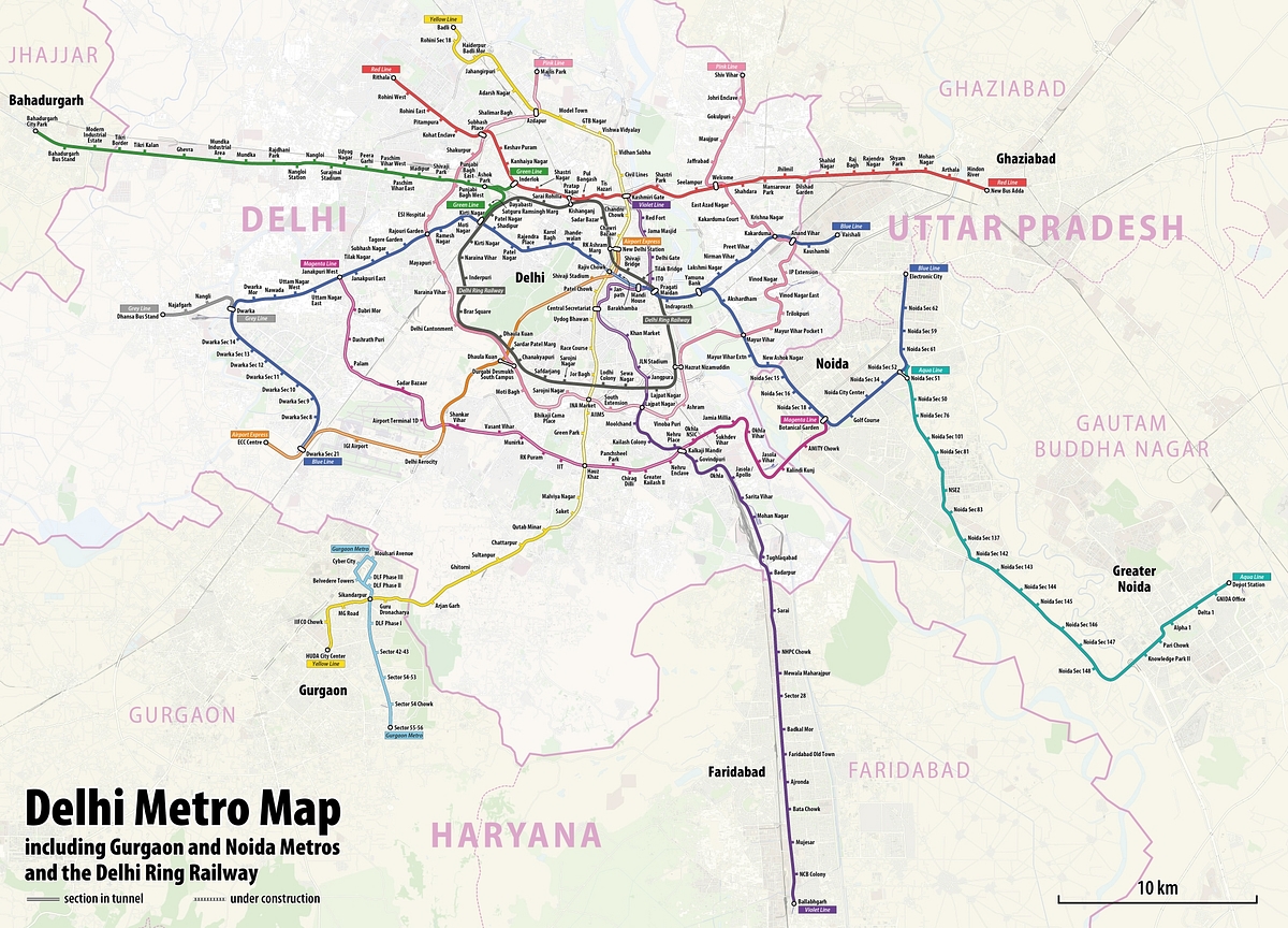 Delhi Metro Map 