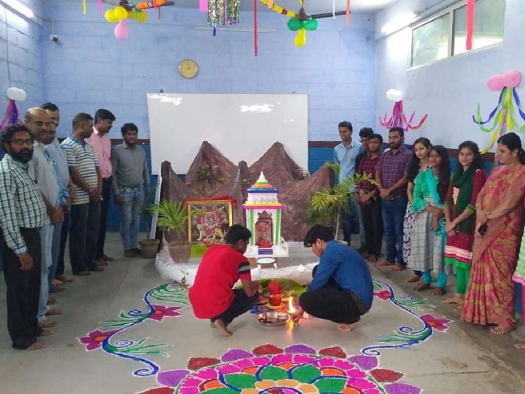 Durga Puja celebrations at the ITI-run by KG Fabriks.