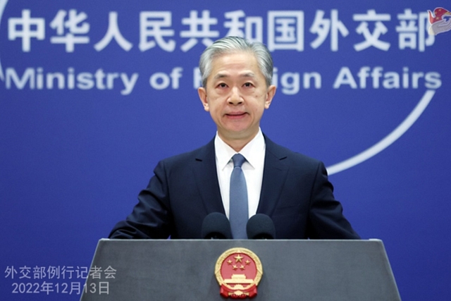 Chinese foreign ministry spokesperson Wang Wenbin