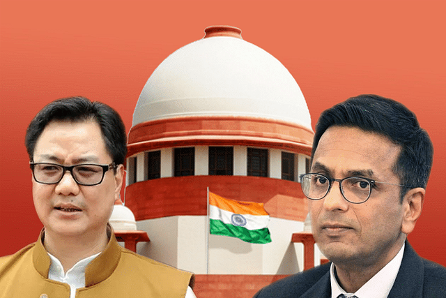 Union Law Minister Kiren Rijiju and CJI DY Chandrachud 