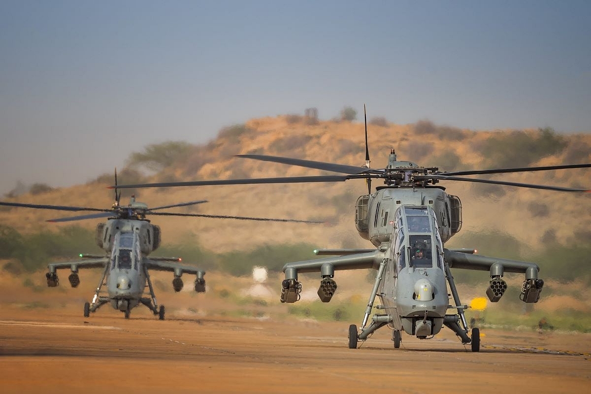 Army-Air Force Practise Blowing Tanks Up With Their New Prachand Combat Helicopters, But Without Their Tank Busting Missiles