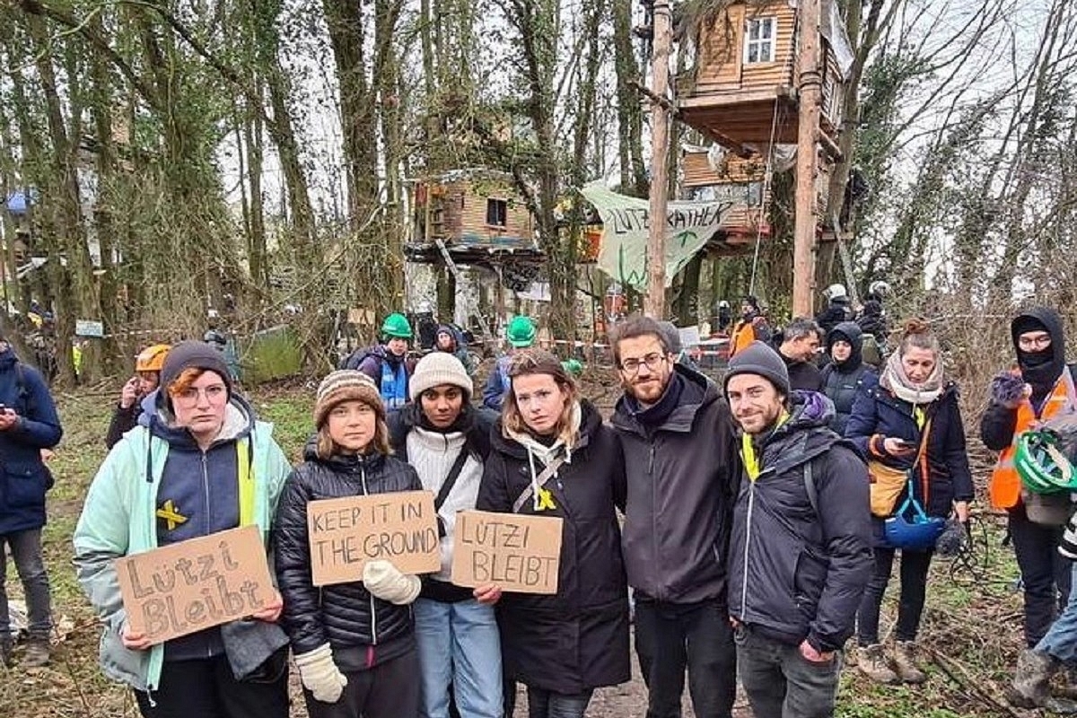 Swedish Environmental Activist Greta Thunberg Joins Anti-Coal Protests To Stop Demolition Of A Deserted Village In Germany