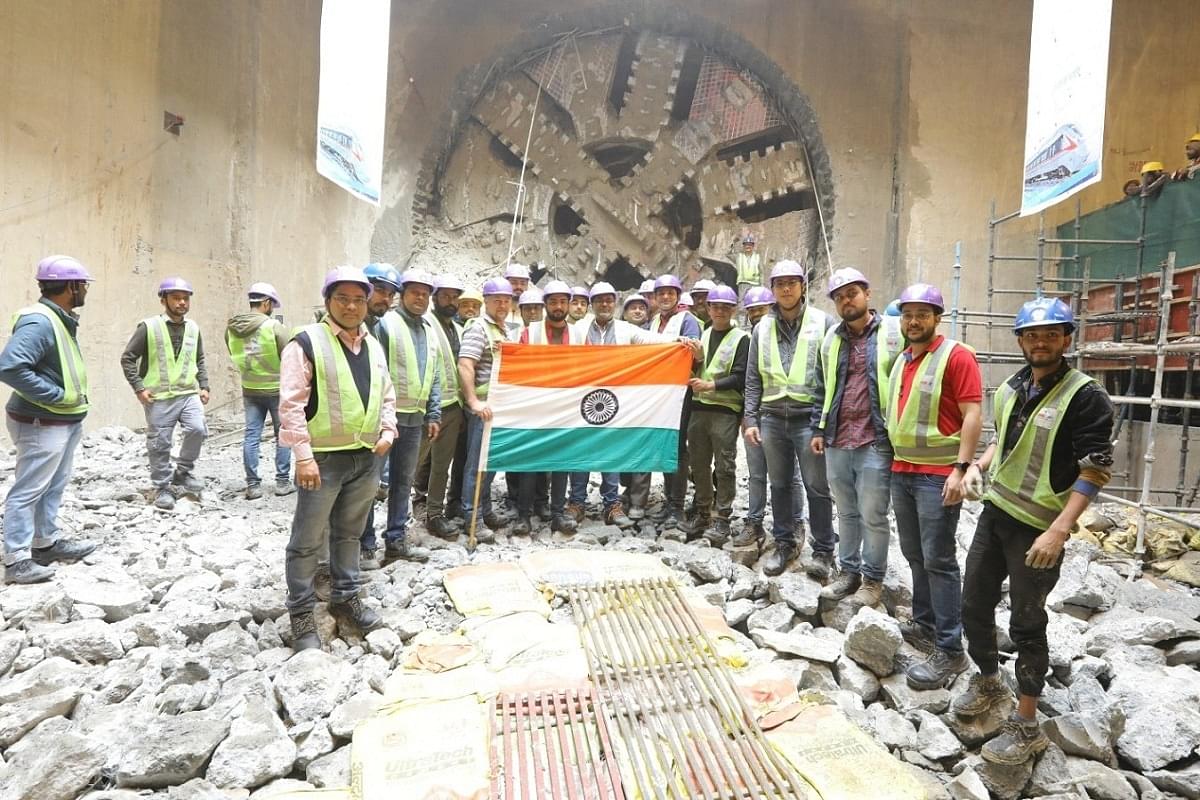 Meerut Witnesses Third Tunnel Breakthrough On Delhi-Ghaziabad-Meerut RRTS Corridor