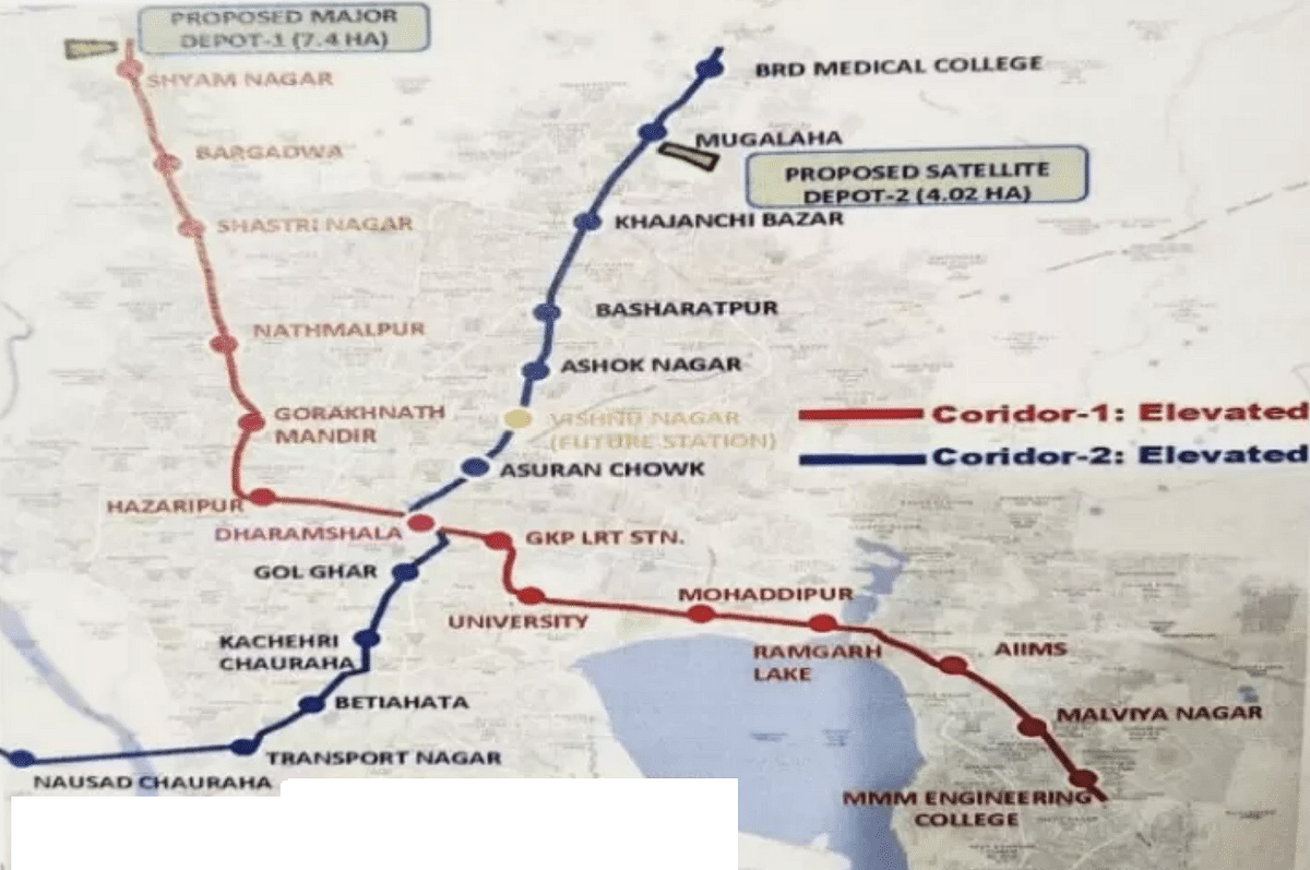 Proposed Alignment of Gorakhpur Metro
