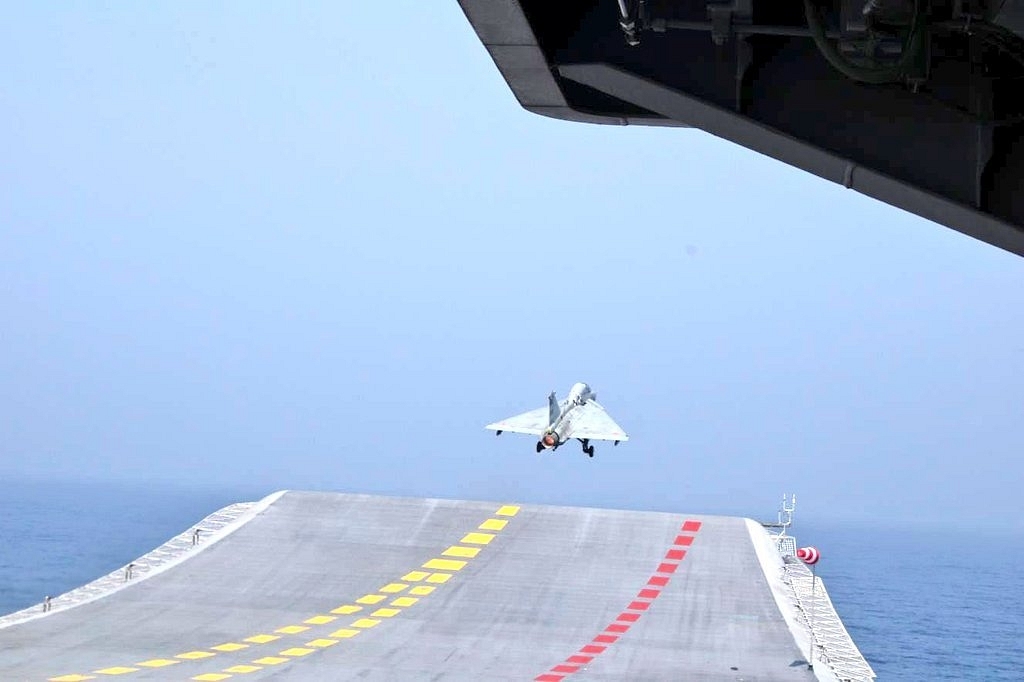 In Pictures: Naval Variant Of Tejas Makes Maiden Landing And Take-Off From Aircraft Carrier INS Vikrant