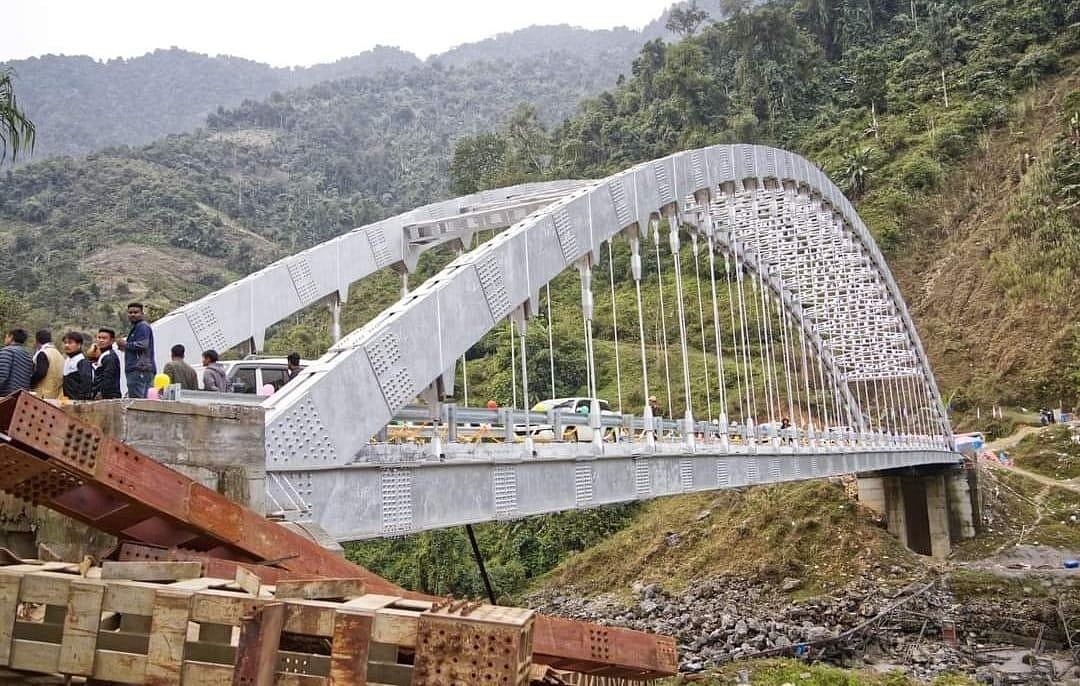 The Kumey Bridge connects Yangte to Tali in Arunachal Pradesh.
