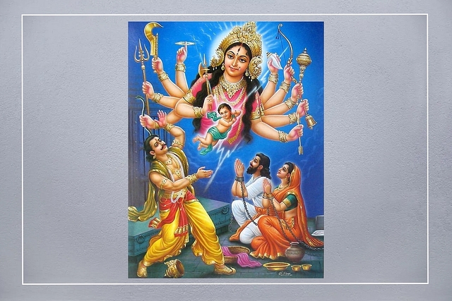 Yogamaya in Calendar Art