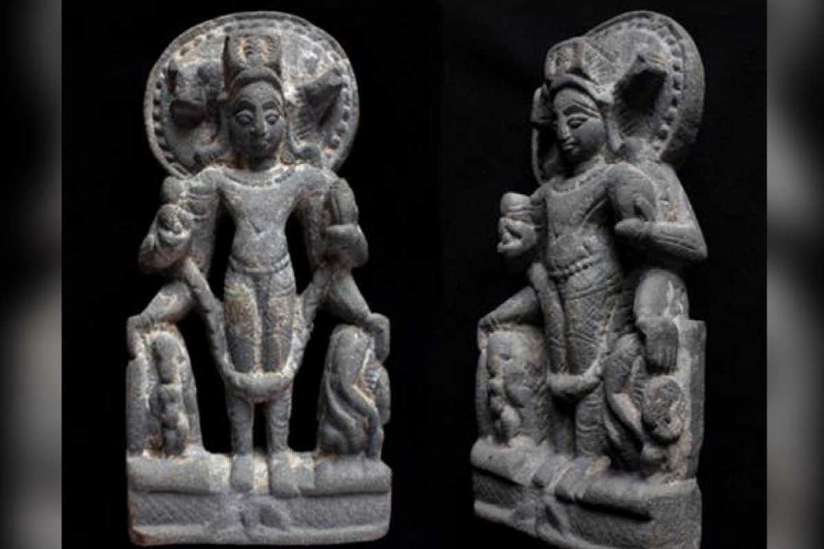 Stone Images Of 'Vaikunth Vishnu', 'Ganesha', Terracotta Plaque of 'Gaja Laxmi' Among Many Artefacts Unearthed In Purana Qila Excavation