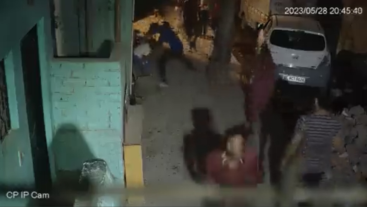A still from the CCTV footage capturing the murder
