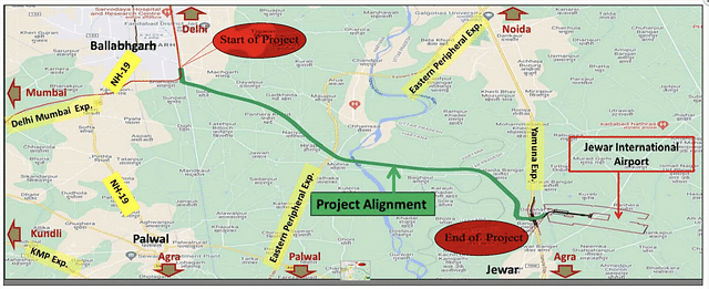 Jewar Airport Link with Delhi-Mumbai Expressway (MetroRailGuy)