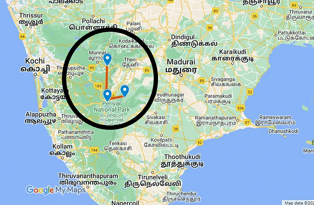 Area of Arikomban's movement/ S Rajesh