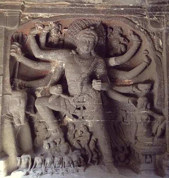 Śiva destroying Andhakāsura