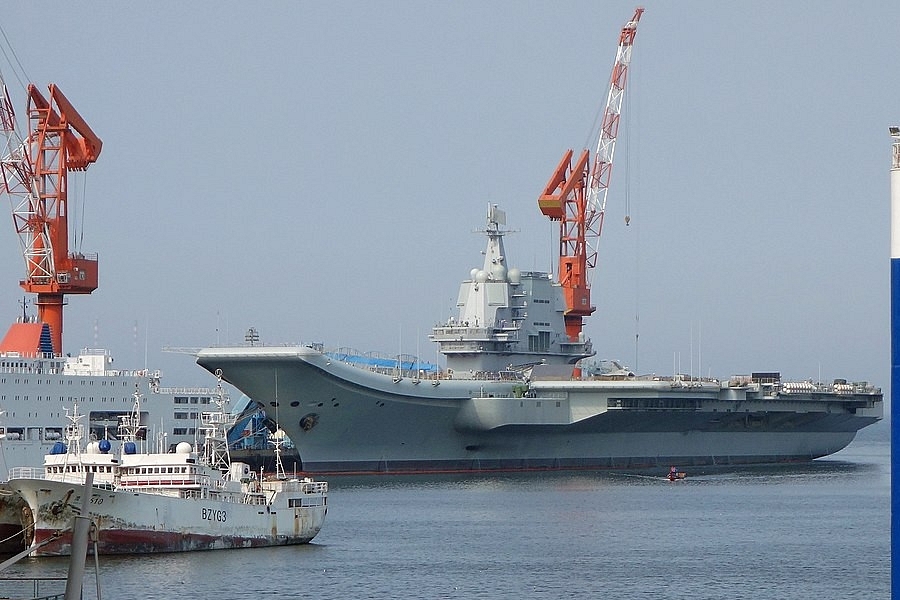 Chinese Navy Carries Out Rare Deployment Of Shandong Aircraft Carrier Through Taiwan Strait