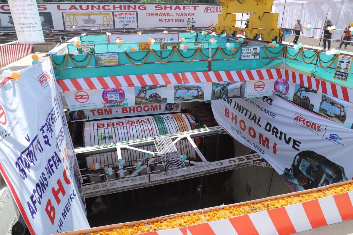 Delhi Metro Launches TBM 'Bhoomi' For Second Tunnel On Janakpuri West-RK Ashram Marg Corridor
