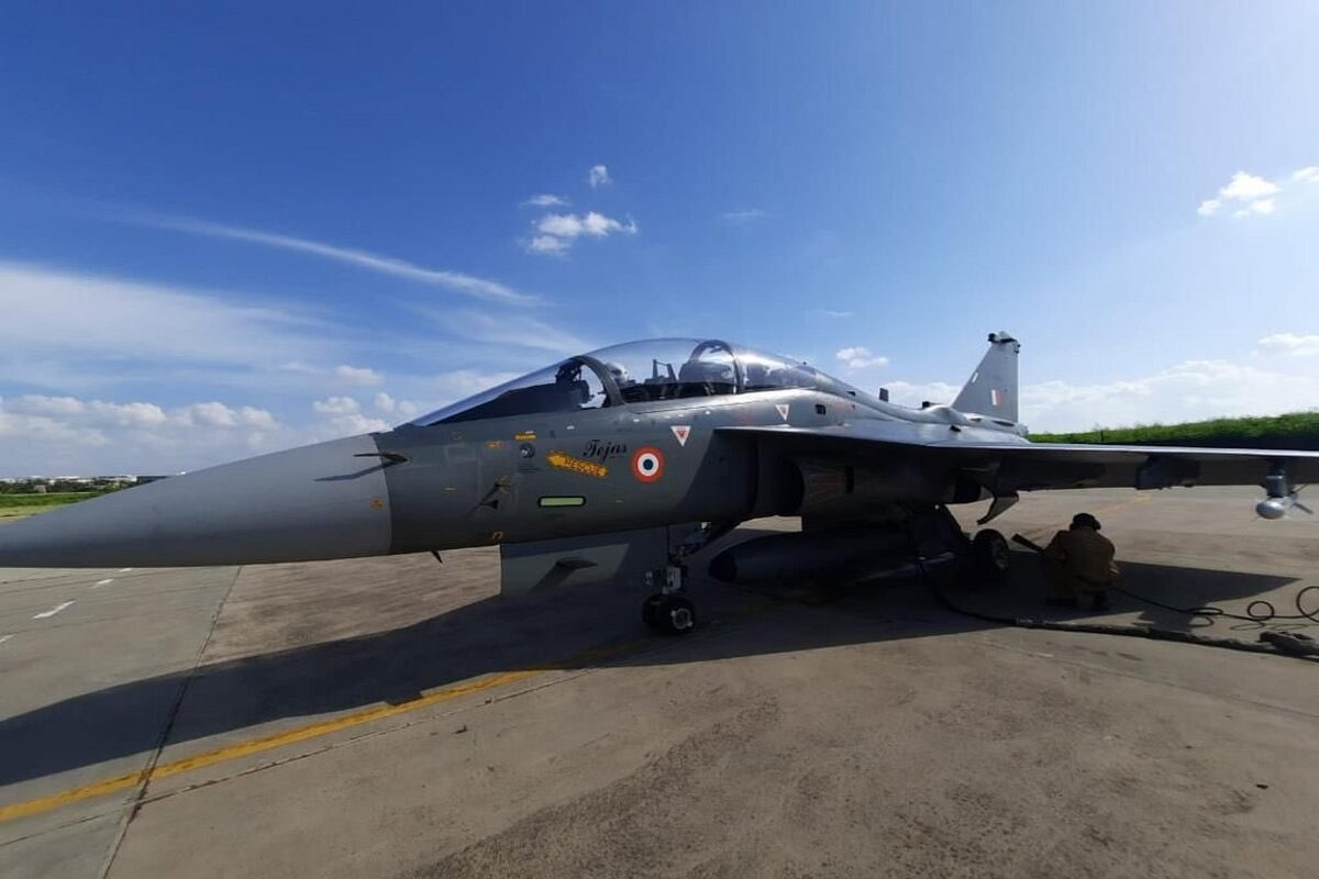 In Pictures: First Series Production Tejas Mk-1A Trainer Revealed As IAF's Deputy Chief Takes To The Skies